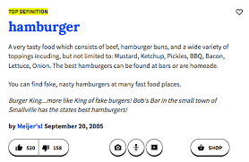 It is commonly caused by an accusation, whether that accusation has merit or not. Urban Dictionary Explains Mcdonald S And The Hamburger Americaniconstemple