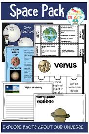 Space And Planet Activities And Worksheets Planets Activities Teaching Activities Word Families