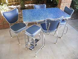Cool Retro 50 S Kitchen Laminex Chrome Table Chairs Stool Restored Formica By Http Cool H Retro Kitchen Tables Retro Dining Rooms Vintage Kitchen Table