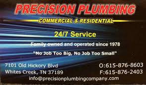 Get rid of insects like ants, termites & bed bugs. Precision Plumbing Co 26 Photos Local Business 7101 Old Hickory Blvd Whites Creek Tn 37189