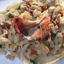 The Chicken Of The Woods Mushroom Is Not Only The Perfect Base For A Sauce But Is Also Delicious Wild Mushroom Recipes Chicken Of The Woods Pasta Side Dishes