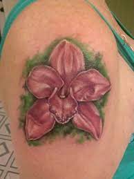 A Beautiful Orchid Tattoo This Was Actually A Free Tattoo That One Of Our Essay Contest Winners Won Pink Orchid Orchi Orchid Tattoo Free Tattoo Pink Orchids