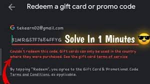 However, users have a complaint that so, try not to damage the physical gift card if you have one. Couldn T Redeem This Code Gift Card Can Used In The Country Where They Purchased Google Play Youtube