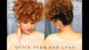 Watch a youtube tutorial here. Perm Rod Updo 4a Natural Hair Youtube