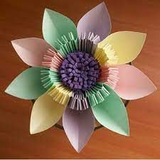 9 Petals Origami Oh My Flower Next Time Need To Put A Watermark On My Photo Paper Flowers Craft Paper Flowers Flower Crafts