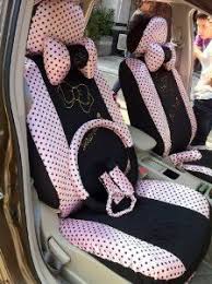 Hello Kitty 18pcs Water Jade Pink Bows Universal Car Seat Covers Automotive Car Seat Covers Car Hello Kitty Car Accessories Car Seats Cool Car Accessories