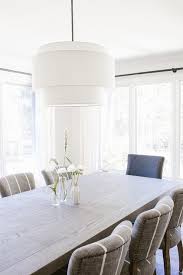 Oak selections nutmeg brown with light oak tops and seats dining room set with oval table. Gray Wash Oak Dining Table With Gray Fabric Chairs Transitional Dining Room