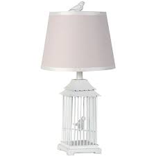 Modern Style White Iron Bird Cage Table Lamp 117 Liked On Polyvore Featuring Home Lighting T Cage Table Lamp Modern Crystal Chandelier Modern Table Lamp
