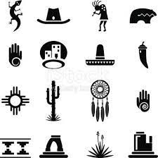 Set Of Southwestern Desert Icons Each Icon Is Grouped And Organized Native American Symbols Indian Symbols Native American Art