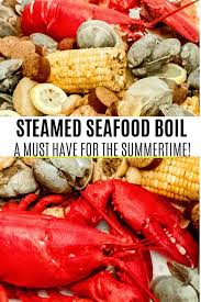 I was surfing the net and reviewed video by cookingwithcarolyn. Steamed Seafood Boil Momma Lew Laborday Seafood Steam Seafood Seafood Boil Seafood Recipes
