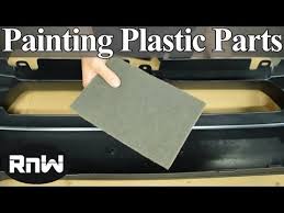 How To Paint Plastic Car Parts Raw Or Primed Bumper Cover Youtube Painting Plastic Car Parts Plastic Trim