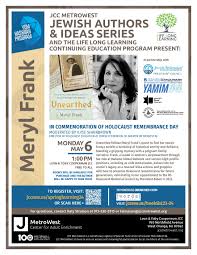 JCC MW: Yom Hashoah Event with Author Meryl Frank