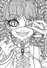 Gothic girl coloring pages for adults. Anime Goth Girl Coloring Pages Novocom Top