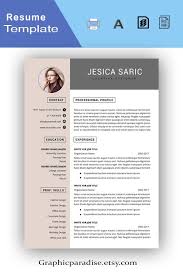 Professional Resume Template Instant Download 3 Page Resume Etsy Resume Template Professional Resume Template Resume Template Word