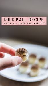 Those Milk Balls From Tiktok And What They Taste Like Sea Of Blush Recipe Food Recipes Balls Recipe