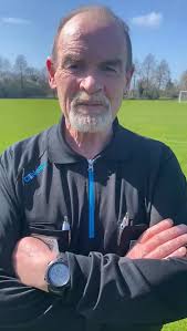 REFEREE Mick Lynch talks to Dermot Clarke following his AFL match this  afternoon...., Amateur Football League , ISRS Dublin Branch , Coolock  Village Football Club