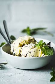 Chocolate chip cookie dough ice cream by @browneyedbaker :: Decadent Mint Chocolate Chip Ice Cream Recipe