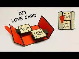 Create a personalised card for free. How To Make A Love Card Love Greeting Cards Latest Design Handmade I Love You Card Ideas Youtube Love Cards Greeting Cards Diy Love Scrapbook