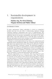 Mattias elg is on facebook. Pdf Sustainable Development In Organizations