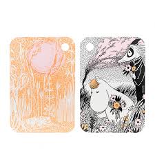 Summer is coming and i want to look my best: Moomin Chop And Serve Board Birch Veneer Summer Night 21 X 31 Cm