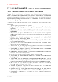 Pdf Eff Elections Manifesto Eff Elections Manifesto Now Is The Time For Economic Freedom Preface By Economic Freedom Fighters President Julius Malema Munyaradzi Denheree Academia Edu