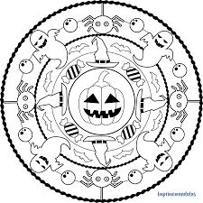 Mandala Das Halloween E M R C U P Das Halloween Mandala Malvorlagen Halloween Halloween Mandala Ausmalbilder Mandala
