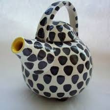 Black And White Teapot Set Black And White Teapot Jmnpottery Teapot With Scales Black White Yellow Tea Pots Chocolate Pots My Cup Of Tea