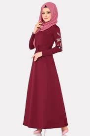 Modaselvim 59 Tl Kollari Nakisli Kemerli Elbise Ukb5036 Bordo Elbise Elbiseler The Dress