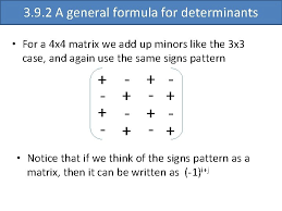 Once we have transformed to 0 all the elements except one of the chosen column, we compute the determinant of the 4×4 matrix using cofactor expansion. 3 9 Determinants Given A Square Matrix A