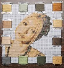 Embroidery in progress