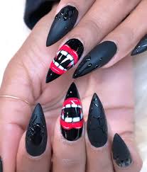 Art Acrylic Painting Drawing Diy Tutorials Halloween Nageldesign Vampir Nagel Halloween Nagel