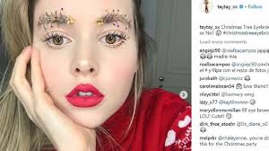Need an idea for your next holiday party? Christmas tree eyebrows are a  thing