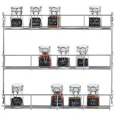 Vonshef 3 Tier Spice Rack Chrome Plated Easy Fix For Herbs