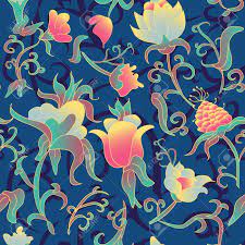 Frank lloyd wright's designs held many similar elements found in art deco. Vector Floral Seamless Pattern Fantasy Art Deco Style Flowers Royalty Free Cliparts Vectors And Stock Illustration Image 124506831