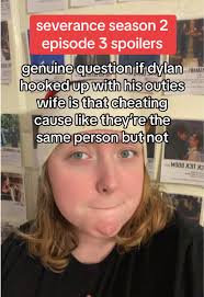 like is it cheating if your innie is doing it #movietok #filmtok #severance  #tvtok