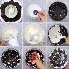 Oreo Cake This Graphic Shows All The Key Steps For Making A Delicious No Bake Oreo Cake Oreo Cake Easy Oreo Cake Oreo Cake Recipes