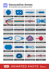 +20 colors/patterns paracord planet nano cord: Decorative Knots Learn How To Tie Decorative Knots Using Step By Step Animations Animated Knots By Grog
