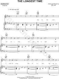 It is represented with the symbol of a letter c with a line running through it, as shown below. Billy Joel The Longest Time Sheet Music In Eb Major Transposable Download Print Sku Mn0177015