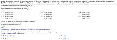 We did not find results for: A Credit Card Company Claims That The Mean Credit Chegg Com