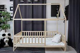 Toddler Bed Nursery Crib Children Bed Montessori Bed Kid Bed Wood Bed Children Home Waldorf Toy Kids Bedroom Floor Bed Letti Per Bambini Letti Casa Nursery