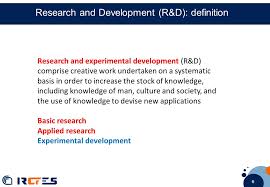 R&d for tax purposes focuses specifically on achieving an advance in science or technology and resolving uncertainty. 1 1 1 R D Evaluation Opportunities And Threats Giorgio Sirilli Research Director Campus Luigi Einaudi Ppt Download