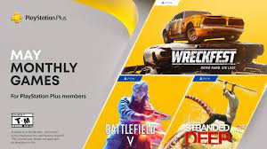 We've had some great titles in february, including control: Playstation Plus Games For May Battlefield V Stranded Deep Wreckfest Drive Hard Die Last Playstation Blog
