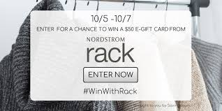 With nordstrom rack promo codes and nordstrom rack new nordstrom rack credit card members can get a bonus $60 note for use on a future purchase when they apply this summer. Win 1 Of 5 50 Nordstrom Rack E Gift Cards Bargains To Bounty