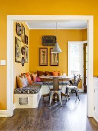 10 Rise And Shine Color Combos For Breakfast Nooks Yellow Dining Room Yellow Living Room Yellow Kitchen Walls