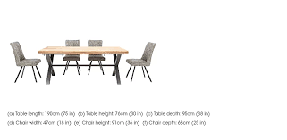 Price after half price* chair offer: Earth Large Dining Table And 4 Chairs Furniture Village