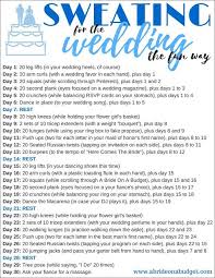 Sweating For The Wedding The Fun Way 30 Day Workout Challenge Wedding Fitness Motivation Wedding Workout Motivation Wedding Workout