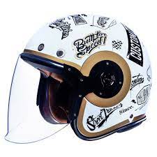 Het kan lastig zijn om de juiste helm te vinden. Zweiradmarkt Essen Smk Eldorado Retro Tracker Jethelm Weiss