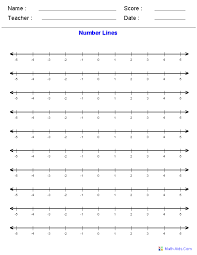 Customizable Number Line Worksheets Input Whole Numbers Fractions Mixed Numbers Or Decimals Number Line Math Subtraction Line Math