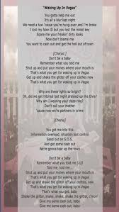 Lyrics Waking Up In Vegas One Of The Boys 2008 Katy Perry Rock And Roll Im Broke Cash Out