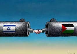 Pro israel side had to be cordoned off by police. Israel Palestina Conflict Cartoon Movement